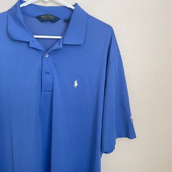 Polo Ralph Lauren Mens Shirt XL Blue Gold Active Performance Crocker Partners - Picture 4 of 11